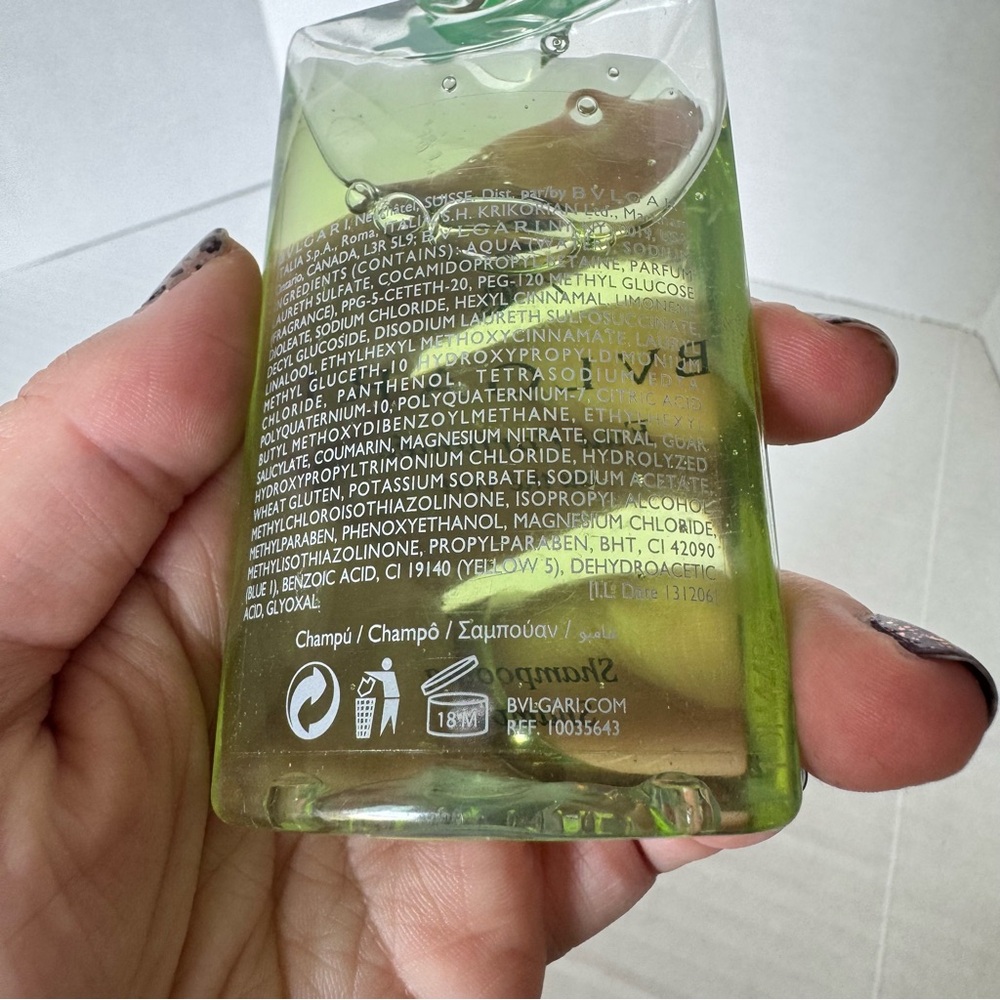 BVLGARI Eau Parfumee au the vert Shampoo 2.5oz Green Tea 75% Full Luxury Scent - Picture 5 of 8